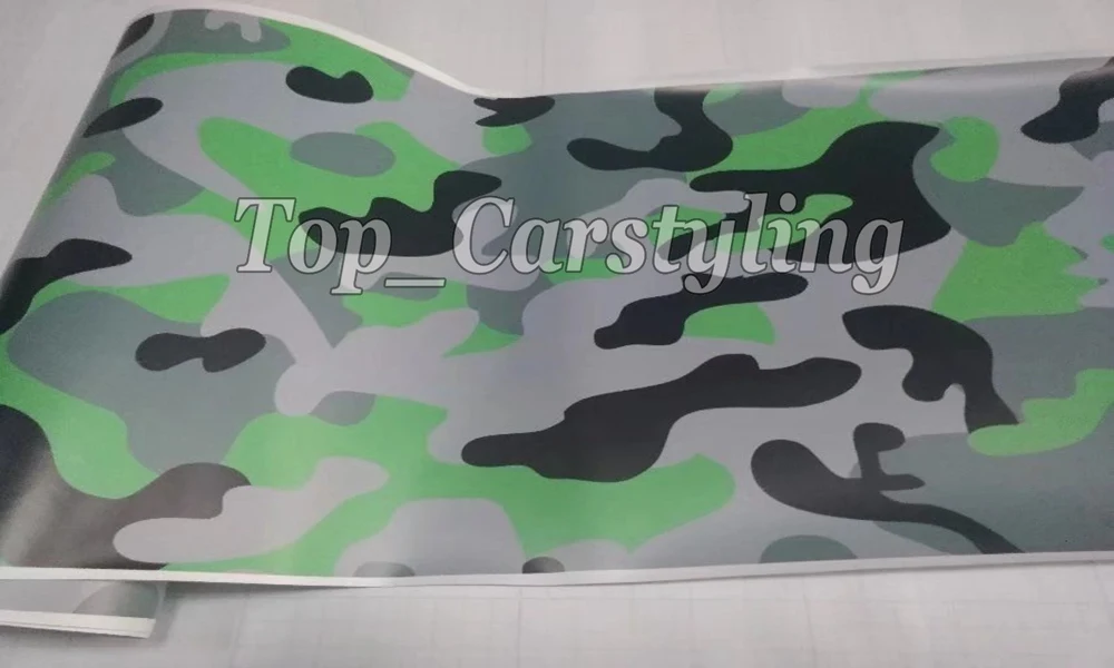44-green black gray Camouflage  Camo vinyl wrap car sticker 3M Avery Arlon Vinyl (4)