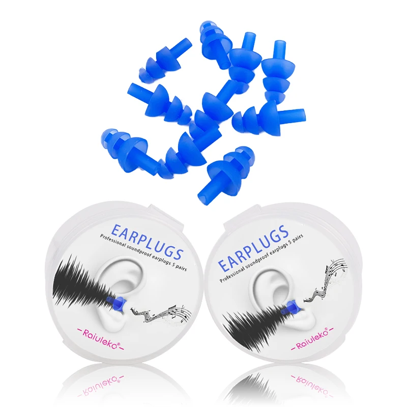 10Pcs/box Mini Silicone Ear Plugs Waterproof Swimming Earplugs Noise