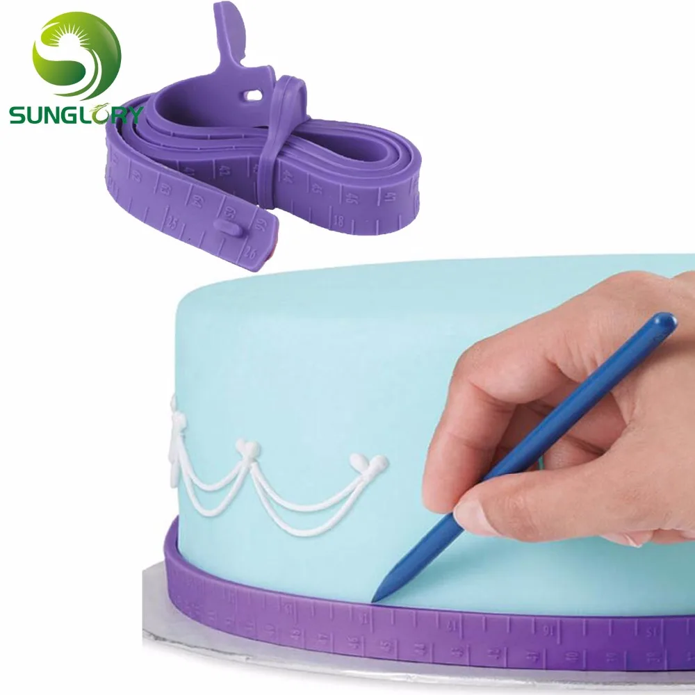 

Fondant Silicone Cake Measuring Tape For Cake Border Decoration Cake Dividing Ruler Tools Sugar Craft Baking Mold Cake Tools