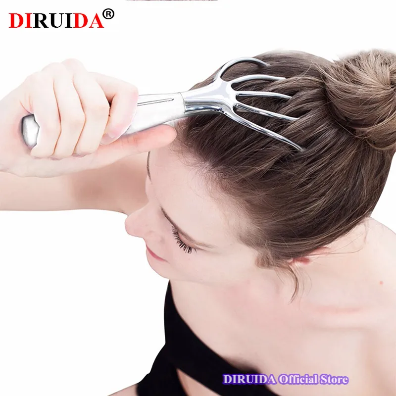 

NEW Electric Head Massager Comb Relax Massager Hand Scalp Massage Tool Headache Stress Brain Relief Finger Handheld Massage Comb