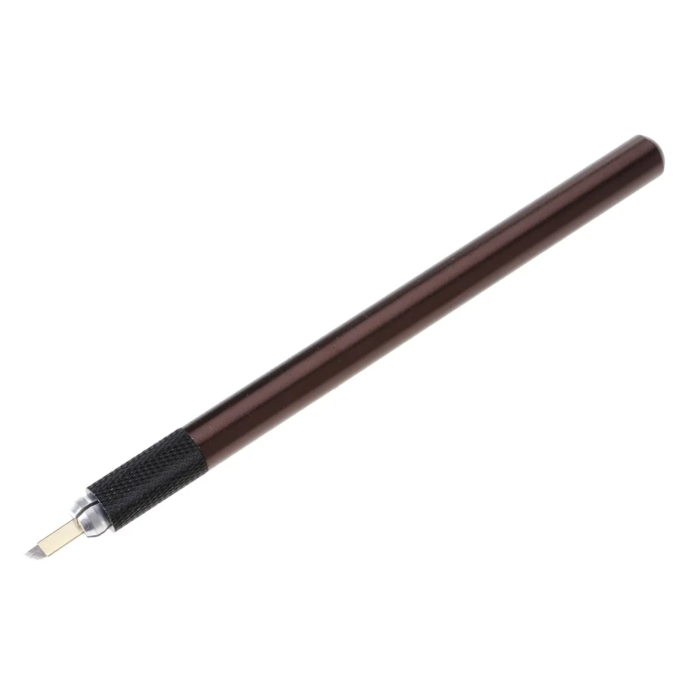 Natural Microblading Eyebrow Makeup Bevel Blade Needle Tattoo Pen Pigment Kit