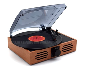 

Multi-Function Home Turntables LP Vinyl Modern Recorder Retro Phono Player with Headphone Support USB/SD Card/FM Radio Play 220V