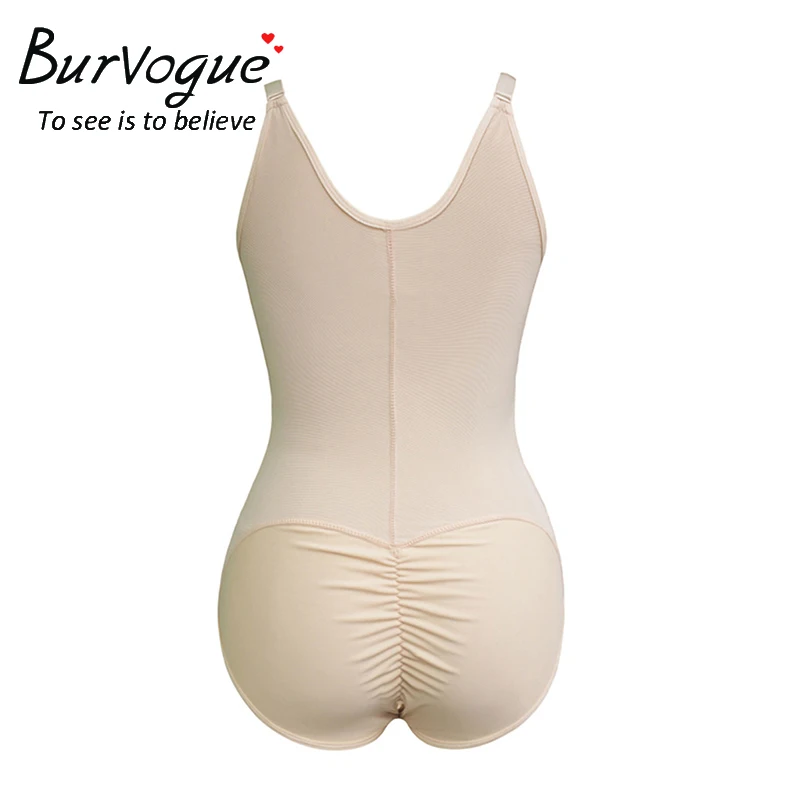 Burvogue, женское нижнее белье для похудения, Цельный боди, Корректирующее белье, овербюст, молния, Корректирующее белье для тела, S-6XL, белье размера плюс, утягивающее белье