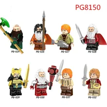 80 шт/лот Властелин колец Bilbo Dwalin Bifur Thorin Strong Orc Yazneg Frodo Thranduil строительные блоки elrond детские игрушки