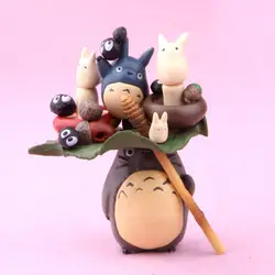 Япония детства с рисунком аниме Хаяо Миядзаки Мой сосед Тоторо ПВХ фигурку Коллекционная модель игрушки куклы Бесплатная доставка