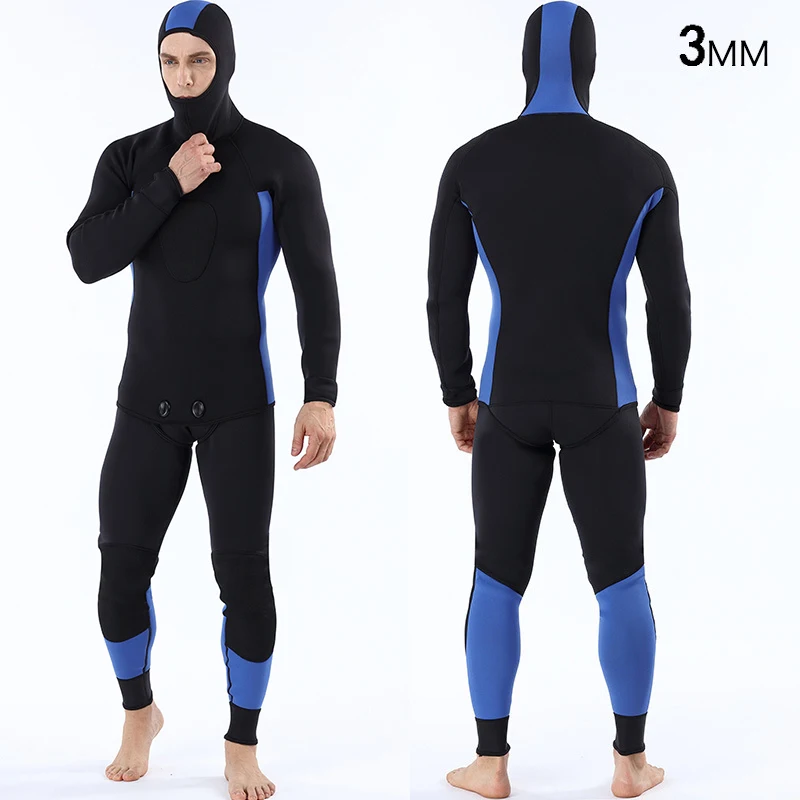 Men Full Body Diving Suits Wetsuit 3mm Neoprene Wet Suit Scuba Diving