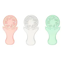 2000mAh USB Portable Hands-free Neck Hanging Fan Rechargeable Air Cooler Sports 3 gears Hand Held Desktop Electric Fan