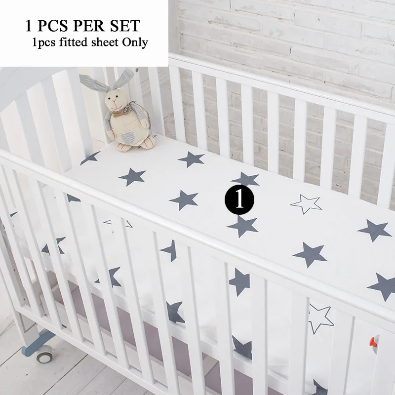 Muslinlife постельное белье со звездами набор, многофункциональное детское безопасное спальное детское постельное белье Бамперы набор - Цвет: 1pcs per set