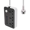 2 Round Pin EU RUS Plug Power Strip Switch 2M Cable Universal Outlets 6 USB Electrical Extension Cord Socket Network filter ► Photo 1/6