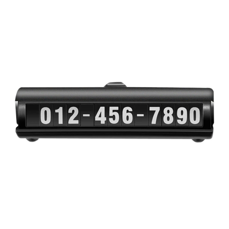 

Car Luminous Parking Number Plate Sticker Hidden Phone Number 3D Mobile Auto Goods Plates Car-Styling Interior Accessories