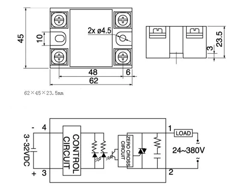 RELAIS STATIQUE SSR-25DA SSR-40DA 10A 25A – PiècesTV