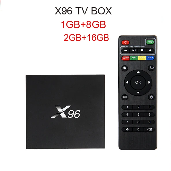 

50PCS X96 Android 6.0 TV Box 1G 8G 2GB 16GB Amlogic S905X Quad Core Wifi HDIM 2.0A 4K*2K Marshmallow Media Player Set top box