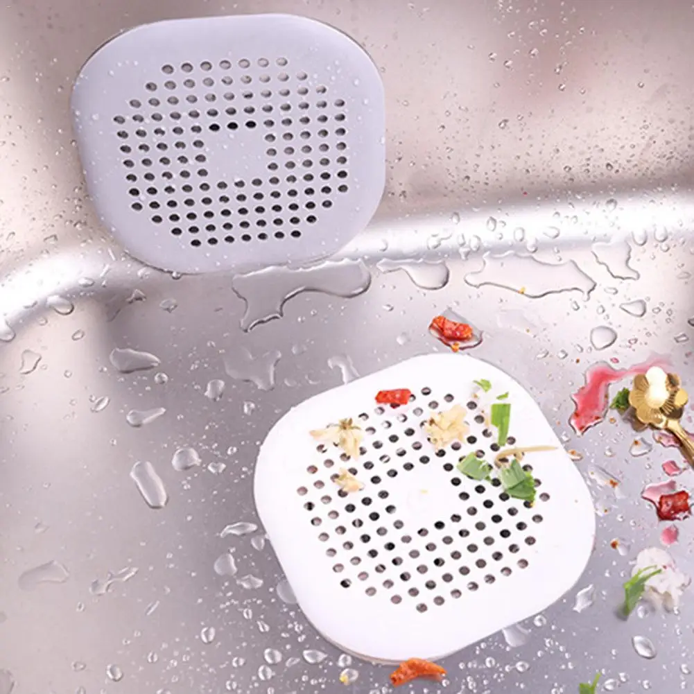 

Shower Drain Covers, Silicone Tube Drain Hair Catcher Stopper With Sucker For Bathroom Kitchen, Rubber Bathtub Sink Strainer