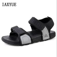 Iaxyue Для мужчин женские сандалии, кожаные сандалии новые летние уличные мужские сандалии пляжная обувь пара летних слипонов; вьетнамская обувь