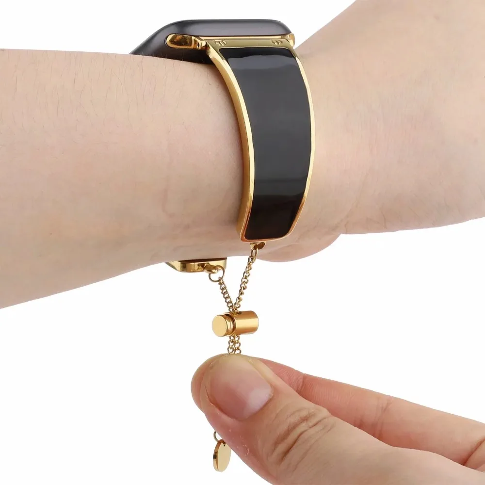 Ремешок для iwatch Band 38 мм полосы 42 мм 44 мм 40 мм Золотой браслет для Apple Watch Band 38 мм из нержавеющей стали серии 4 3 2 1