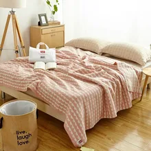 Королевский размер, японский стиль, Мягкое хлопковое прикроватное одеяло большого размера, Хлопковое одеяло, повседневные спальные принадлежности