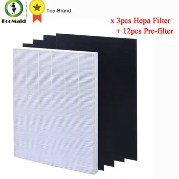 

HEPA Filter Plus 4 Carbon Replacement Filter for Winix Air Cleaner 115115 Series Filtation Accessory Replacement 3 packs