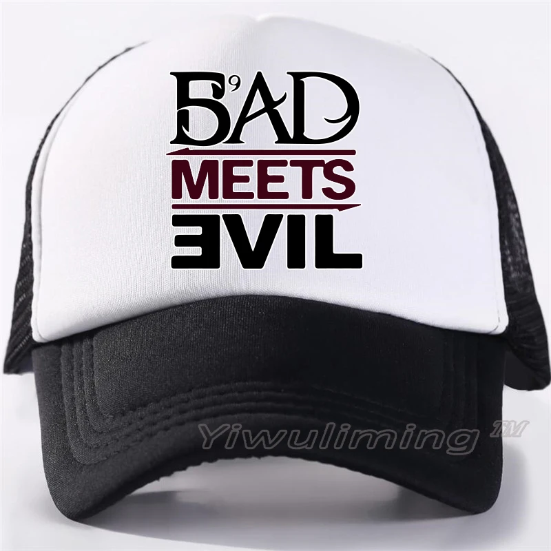 

New Summer Trucker Caps eminem Cool Summer Black Adult Cool Baseball Mesh Net Trucker Caps Hat for Men Adjustable