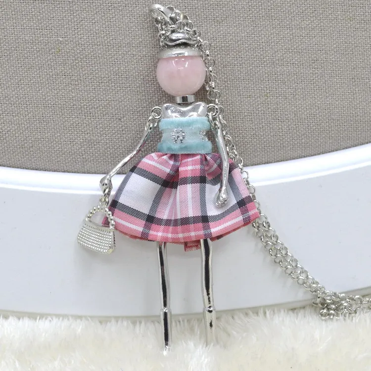 2017 PARIS Handmade Dance Doll Pendants Necklace necklace Fashion women