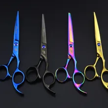 2 шт. Профессиональные парикмахерские 5,5/6 дюймов полированные ножницы для стрижки волос 4 стиля парикмахерские инструменты для укладки