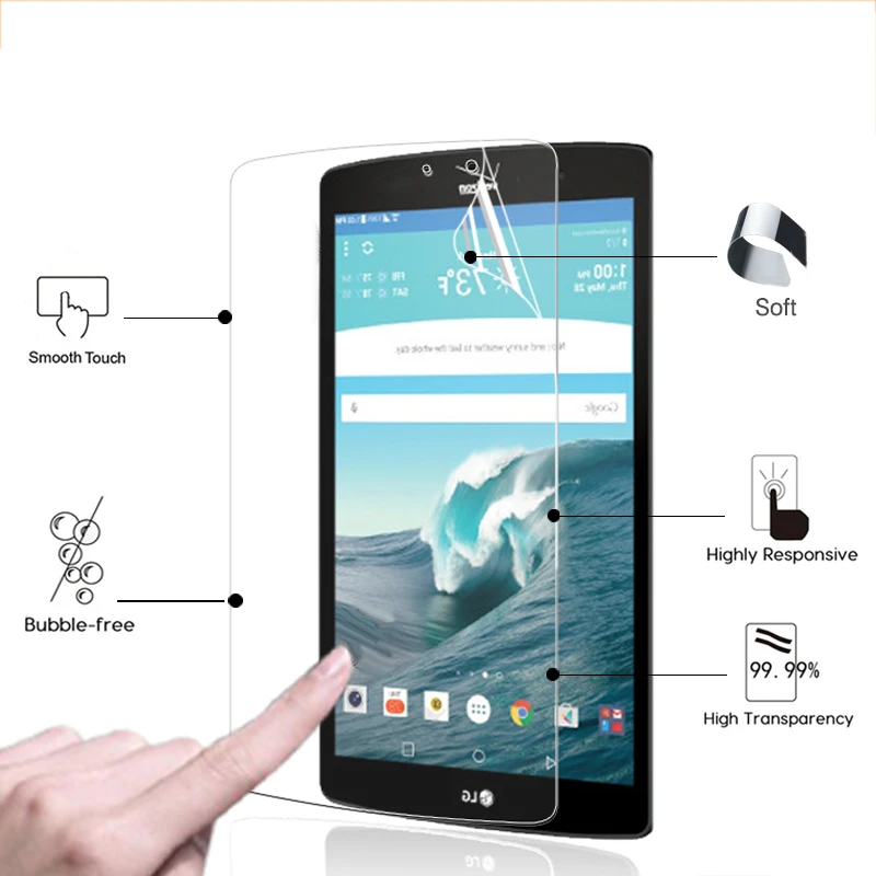 

High Clear Glossy screen protector film For LG G Pad 8.3 V500 8.3" tablet ANti-Scratched HD lcd screen protective films in stock