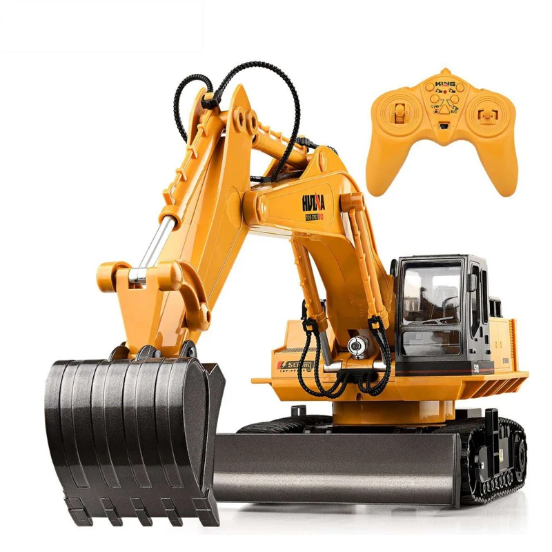 

RC Truck 11CH Excavator Alloy 2.4G Backhoes Bulldozer Remote Control Digger Engineering Vehicle Model Electronic Kids Hobby Toys