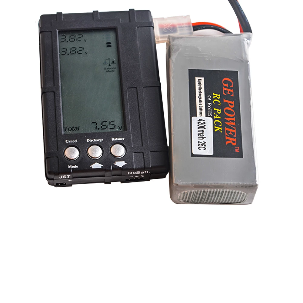 1 adet Yuksek kaliteli GE Guc 7 4 В 4200 мАч 25C 2 S li po aku T tak icin Wltoys 12428/RC araba/RC tekne|Детали и аксессуары| |