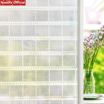 

Rolling curtain pattern electrostatic frosting film living room bedroom bathroom kitchen kids room privacy sunscreen window film