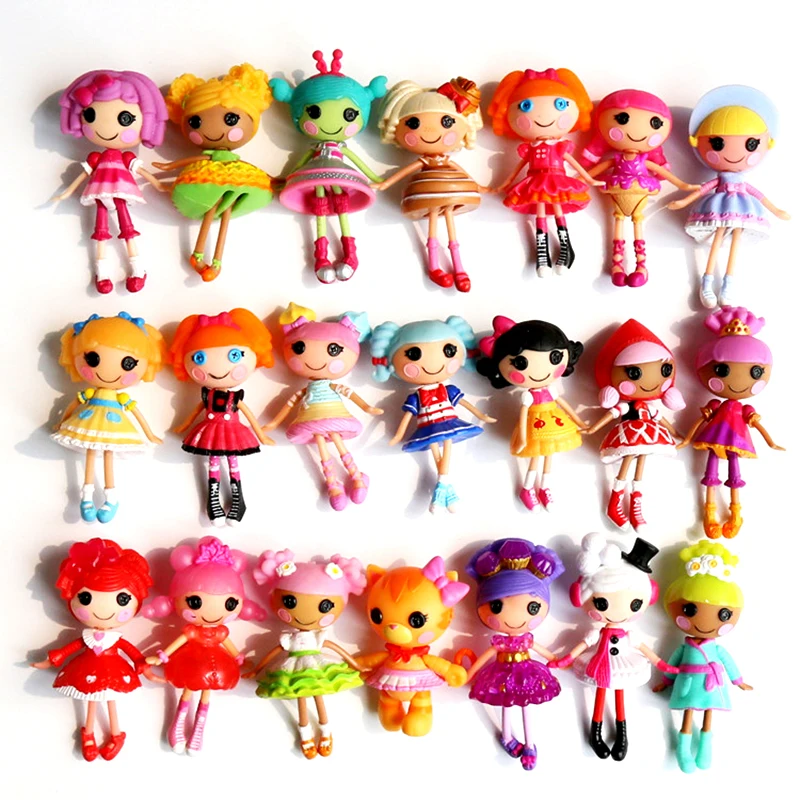 

Skyleshine 20Pcs/Lot Girls Dolls Button Eyes Mini Lalaloopsy Dolls Play House Action Collection Figures Bonecas Juguetes Toys