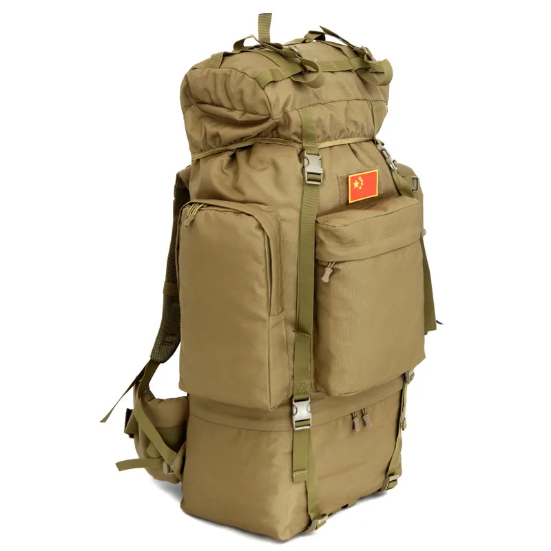 Mochilas à Prova Bolsas de Acampamento 100l ao ar Livre Grande Capacidade Tático Escalada Dnylon Água Náilon Viagem Esporte Caminhadas Masculino Mod. 1257282 13 Esporte e Lazer