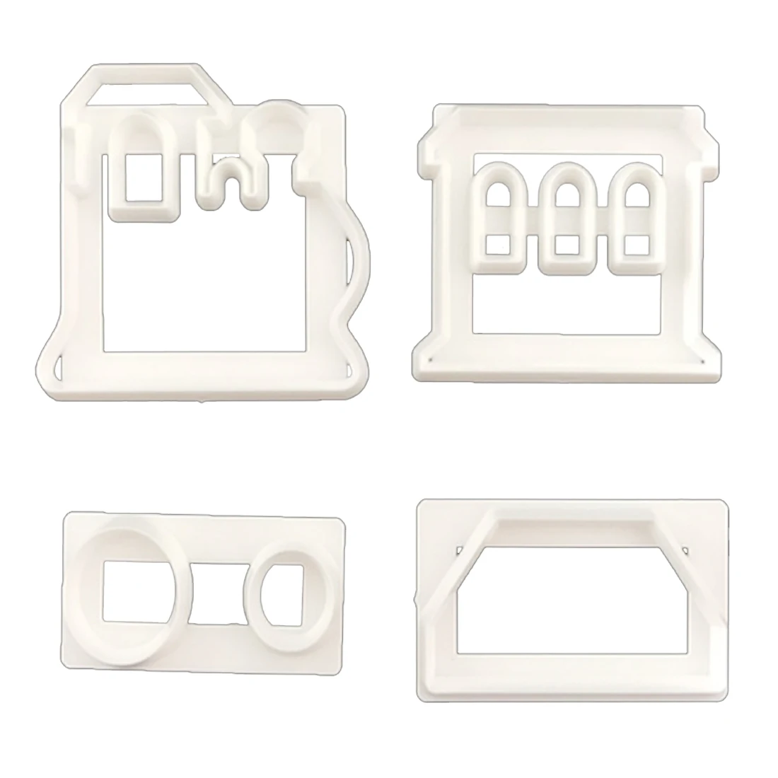 

Good Train Set Plastic Fondant Sugarcraft Cutter Cake Mold Decorating Tools Bakeware