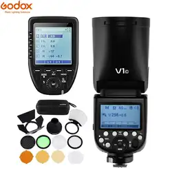 Godox V1 ttl 1/8000 s вспышка + XPro-C/N/S триггер + AK-R1 комплект для вспышки для камеры SONY Canon Nikon фужи Олимпус камеры литий-ионный аккумулятор Батарея