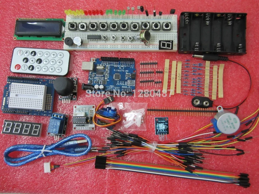 

UNO R3 KIT Microcontroller learning kit For-ARDUINO entry to the master 24 interactive courses 0i7