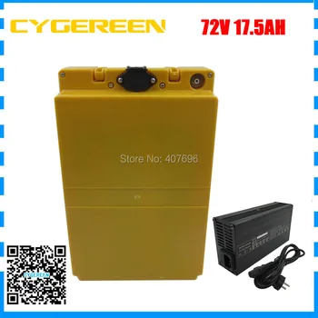 

2000W 72V Lithium ion battery 72V 17.5AH 17AH Ebike scooter battery use 3500mah 35E cell 30A BMS with 84V 2A Charger