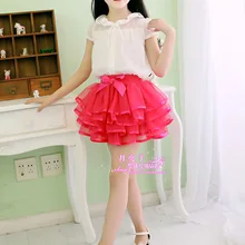 Новые модные Летний стиль Костюмы для Обувь для девочек бальный наряд Обувь для девочек Tu одиннадцать детская юбка 5 цветов