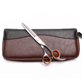 

5.5" 6" Customize Logo Stainless Wholesale Barber Shop Thinning Shears Cutting Scissors Professional Hair Scissors Add Bag C1008