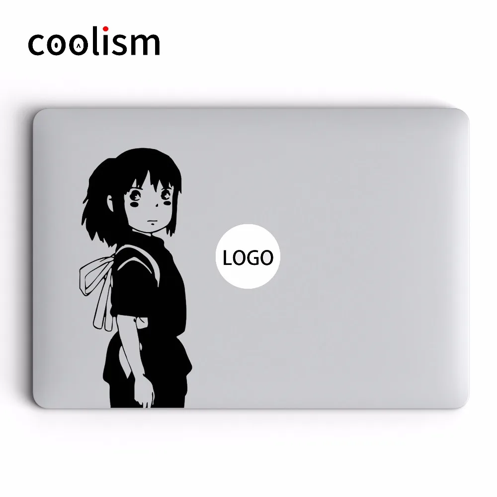 

Spirited Away Anime Vinyl Laptop Sticker for Macbook Pro Decal Air Retina 11 12 13 15 inch Mac Surface Chromebook Skin Sticker