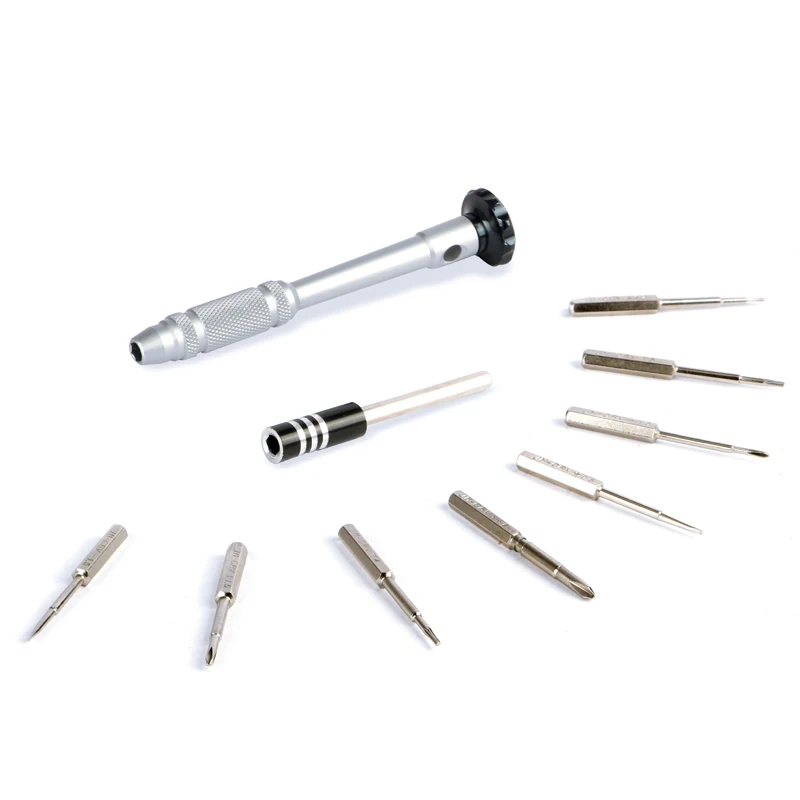 Набор прецизионных магнитных отверток с алюминиевой ручкой, набор инструментов для ремонта iPhone X 8 7 6 5S 4