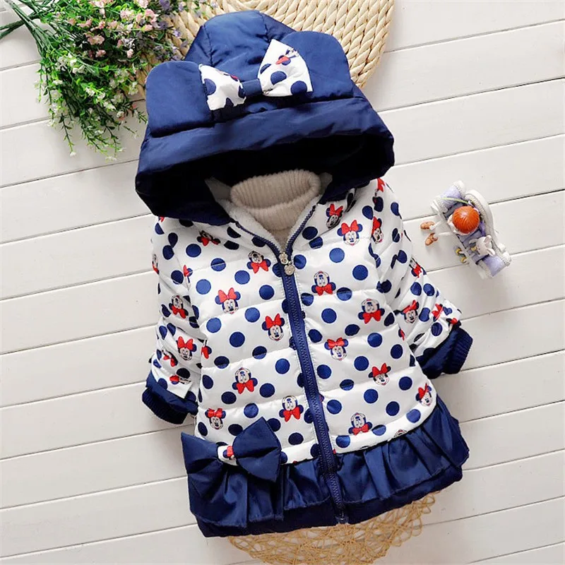 Baby Boys Girls Warm Set Winter Cartoon cat Kids Thickening Hooded Vest+Sweater+Pant Three-piece Sport Suits Children Clothing