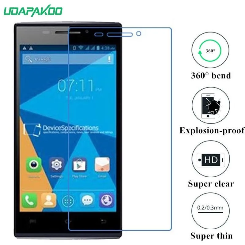 

udapakoo clear Tempered (soft glass) film for Doogee Turbo Mini F1 Nano Explosion-proof glass Screen Protector
