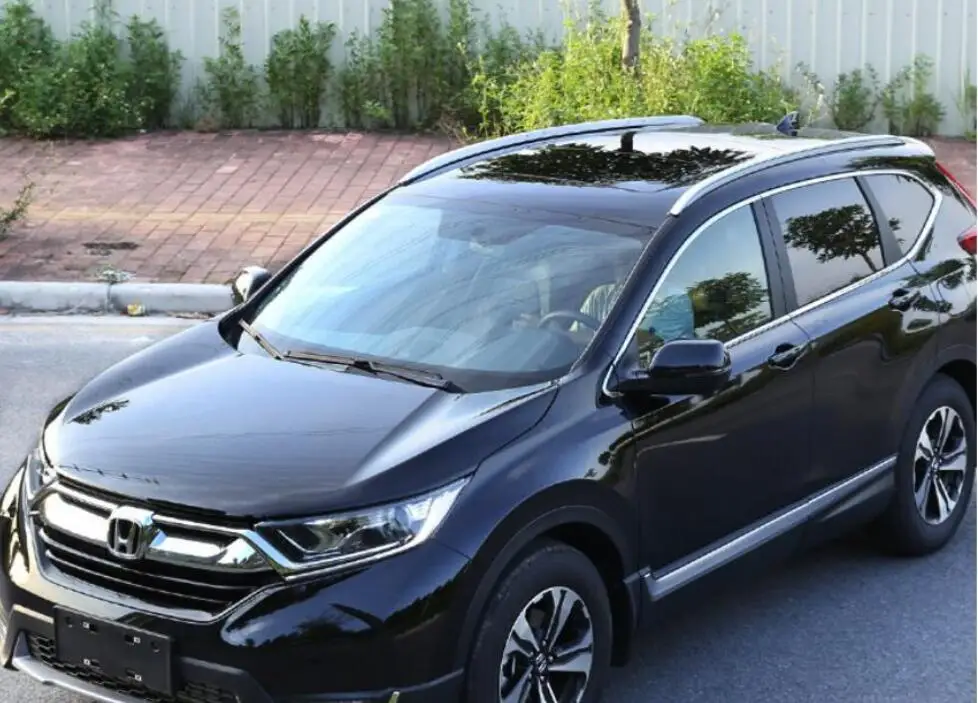 عالية الجودة سيارة من سبيكة الألومنيوم أرفف لسقف السيارة رف أمتعة صالح لهوندا CRV CR-V 2017 2018 بواسطة EMS عالية الجودة سيارة من سبيكة الألومنيوم أرفف لسقف السيارة رف أمتعة صالح لهوندا CRV CR-V 2017 2018 بواسطة EMS