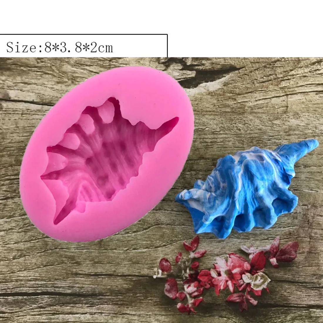 

Hot Sale DIY Sea Shell Conch Cake Silicone Molds Fondant Cake Decorating Tools Gumpaste Chocolate Candy Soap Fimo Clay Moulds