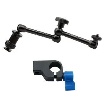 

11" Magic Arm for LED Light LCD Monitor DLSR Camera with 15mm Rod Clamp holder