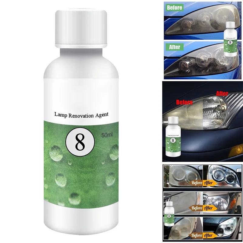 20/50ML Paint Care Car polish Car Lens Restoration Kit Headlight Brightening Headlight Repair Repairing Tool Styling