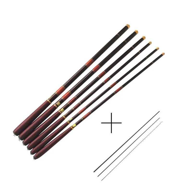 

New Ultra Light Stream Hand Pole Fishing Rod Telescopic Carbon Fiber Feeder Fishing Rod Carp Pole 3.0-7.2M Rod