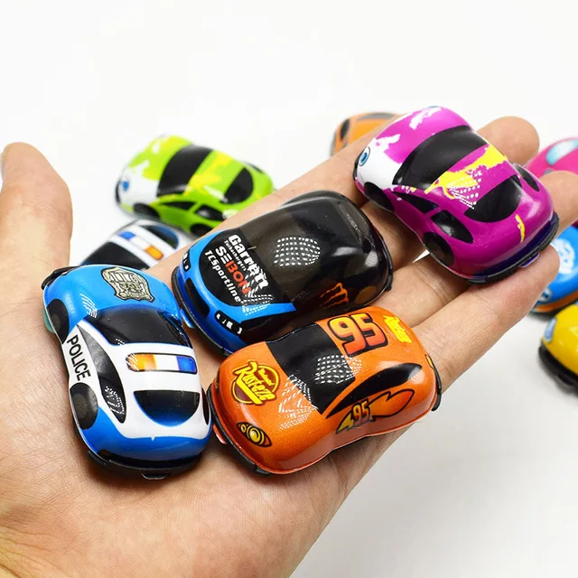 12Pcs/6Pcs Pull Back Car Toys Car Children Racing Car Baby Mini Cars Cartoon Pull Back Bus Truck Kids Toys Children Boy Gift GYH 5