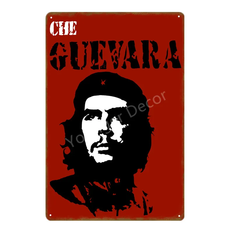 Ретро винтажные металлические вывески Che Guevara плакат настенная художественная роспись табличка для бара кафе комнаты клуба вечерние украшения дома YD046