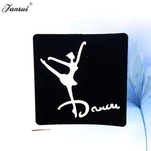 Балетная девушка полые татуировки трафарет водонепроницаемый поддельные татуировки шаблон наклейки женский боди-арт Танец шаблон рисунок татуировки AG207