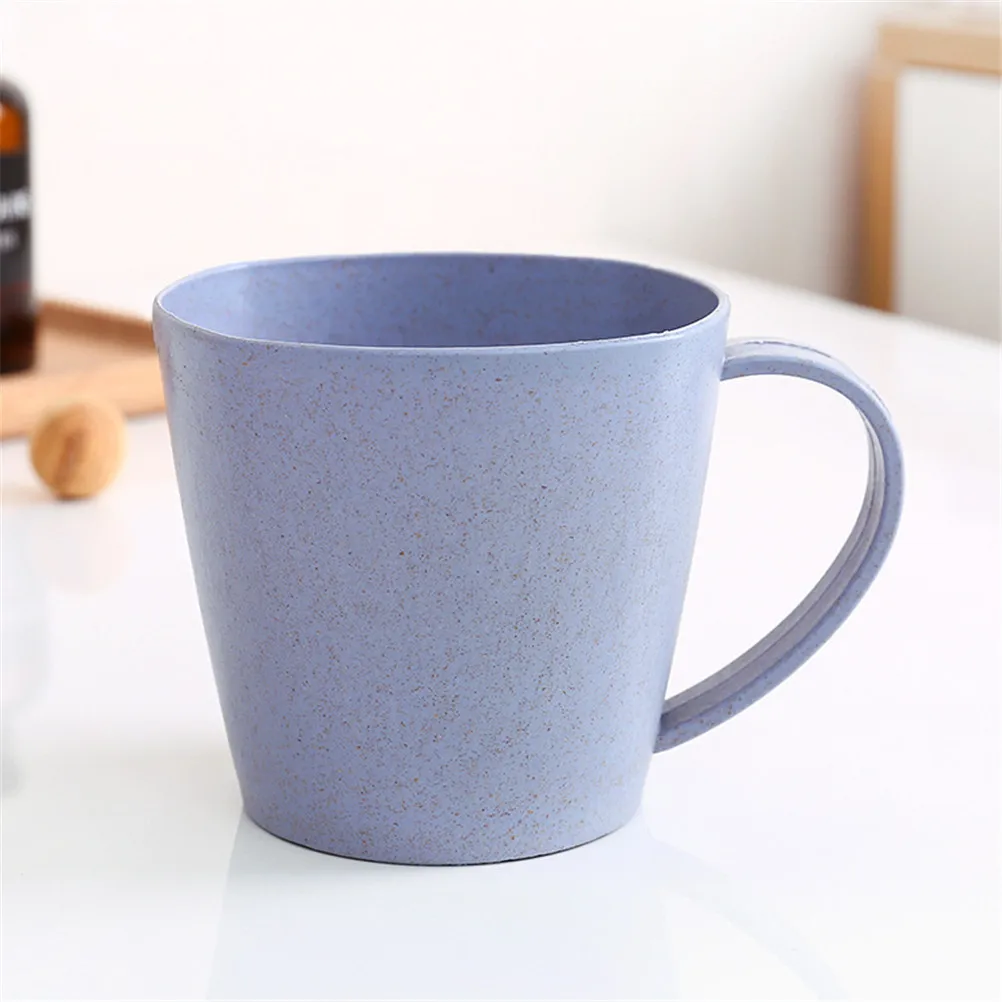 Пластиковые чайные чашки в скандинавском стиле, Экологичная чашка из пшеничной соломы, чашка для кофе, чая, молока, напитков, чашка для зубной щетки для дома и ванной