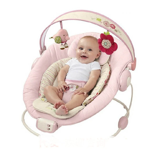 bright starts baby bouncer pink